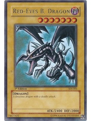 Red-Eyes B. Dragon - SDJ-001 - Ultra Rare 1st Edition