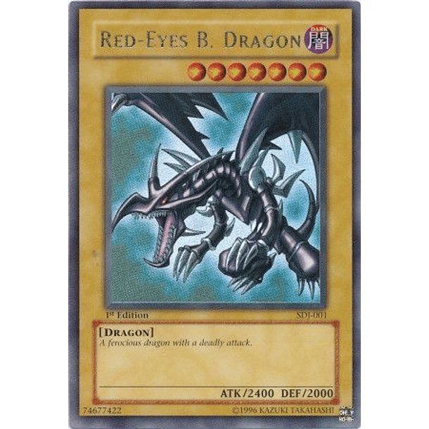 Red-Eyes B. Dragon - SDJ-001 - Ultra Rare 1st Edition