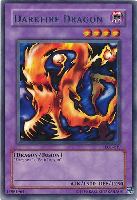 Darkfire Dragon - LOB-019 - Rare Unlimited