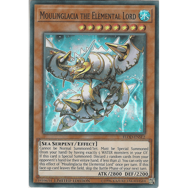 Moulinglacia the Elemental Lord - FLOD-ENSE2 - Super Rare Limited Edition