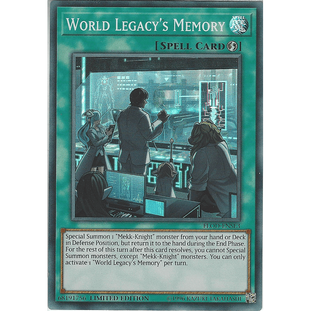 World Legacy's Memory - FLOD-ENSE3 - Super Rare Limited Edition