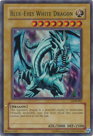 Blue-Eyes White Dragon - LOB-001 - Ultra Rare Unlimited (dañado) 1