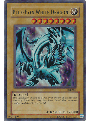 Blue-Eyes White Dragon - LOB-001 - Ultra Rare Unlimited (dañado)