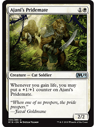 Ajani's Pridemate - M19 - U 