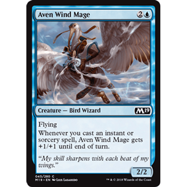 Aven Wind Mage - M19 - C 
