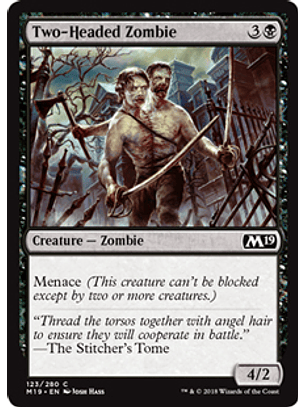Two-Head Zombie - M19 - C 