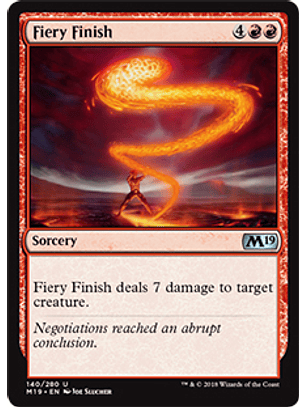 Fiery Finish - M19 - U 