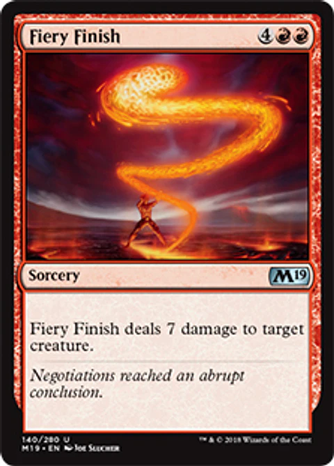 Fiery Finish - M19 - U 