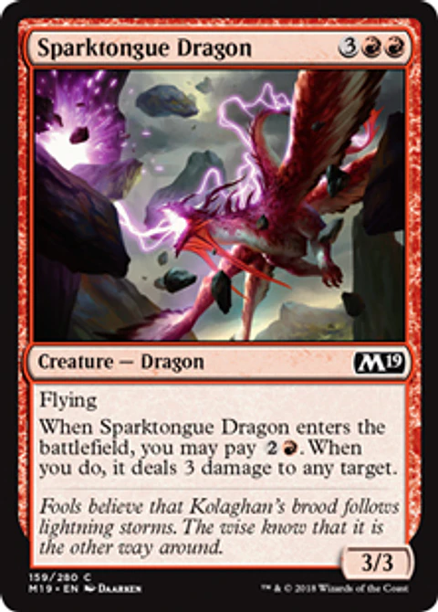 Sparktongue Dragon - M19 - C 