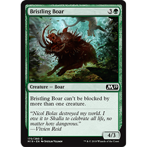 Bristling Boar - M19 - C 