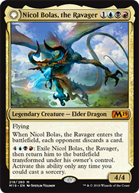 Nicol Bolas, the Ravager - Nicol Bolas, the Arisen - M19 - M