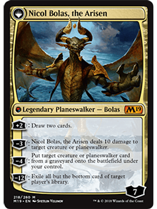 Nicol Bolas, the Ravager - Nicol Bolas, the Arisen - M19 - M