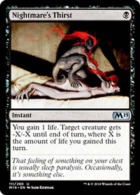 Nightmare's Thirst - M19 - U