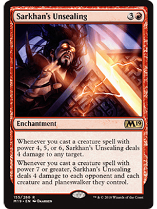 Sarkhan's Unsealing - M19 - R 