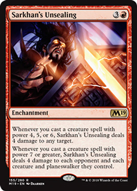 Sarkhan's Unsealing - M19 - R 