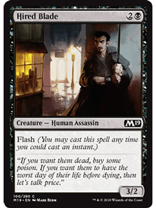 Hired Blade - M19 - C 