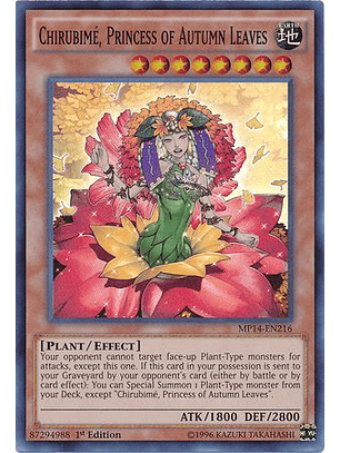 Chirubime, Princess of Autumn Leaves - MP14-EN216 - Super Rare