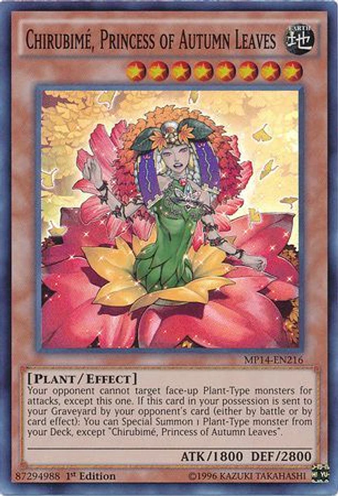 Chirubime, Princess of Autumn Leaves - MP14-EN216 - Super Rare
