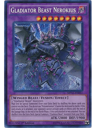 Gladiator Beast Nerokius - MP15-EN051 - Secret Rare