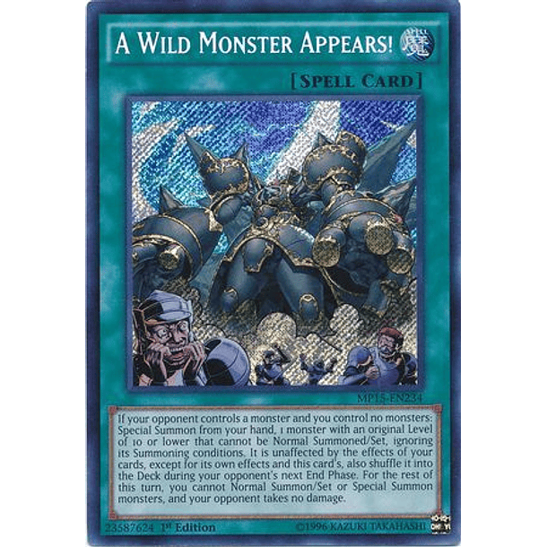 A Wild Monster Appears! - MP15-EN234 - Secret Rare