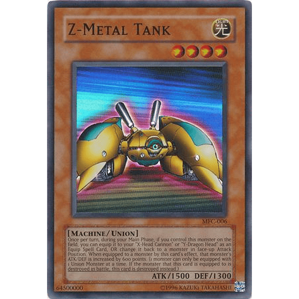 Z-Metal Tank - MFC-006 - Super Rare 1st Edition