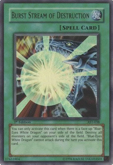 Burst Stream of Destruction - AST-038 - Ultra Rare 1st Edition