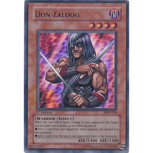 Don Zaloog - PGD-029 - Ultra Rare 1st Edition