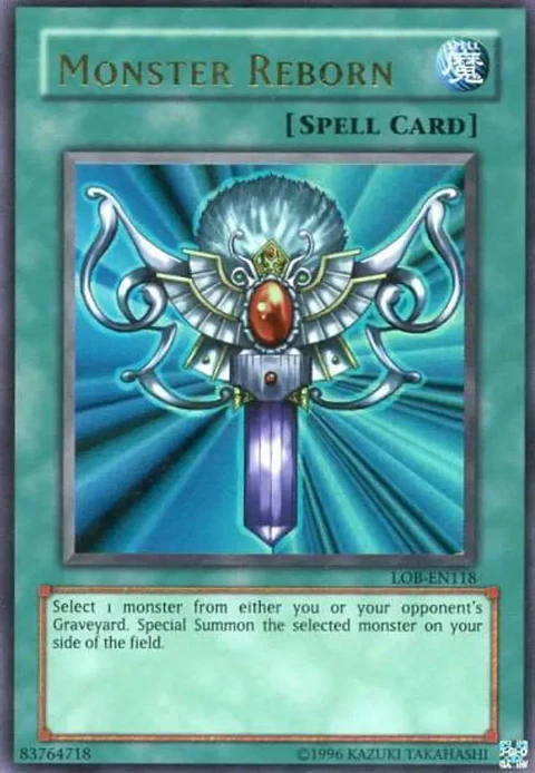 Monster Reborn - LOB-EN118 - Ultra Rare Unlimited (Worldwide English) (LOB-EN)