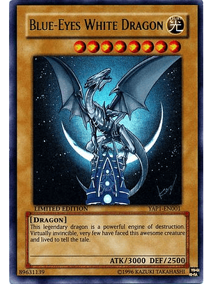 Blue-Eyes White Dragon - YAP1-EN001 - Ultra Rare