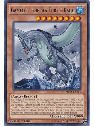 Gameciel, the Sea Turtle Kaiju - MP16-EN164 - Rare