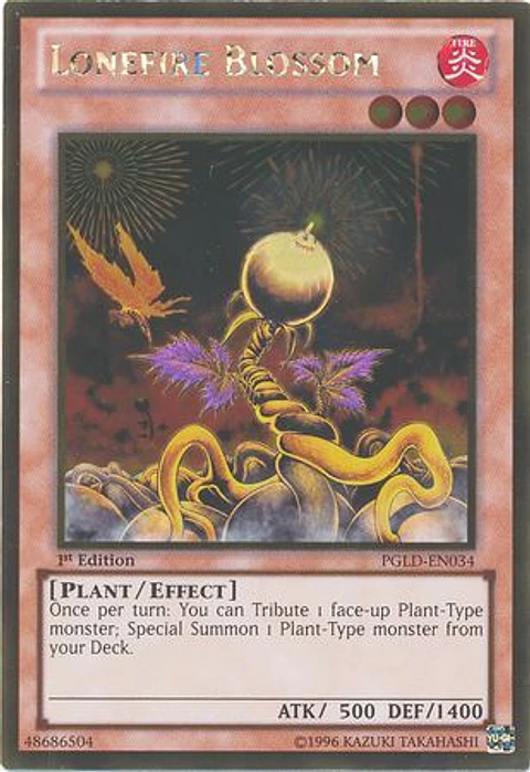 Lonefire Blossom - PGLD-EN034 - Gold Rare
