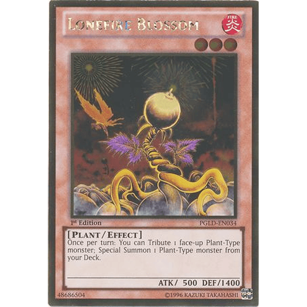 Lonefire Blossom - PGLD-EN034 - Gold Rare