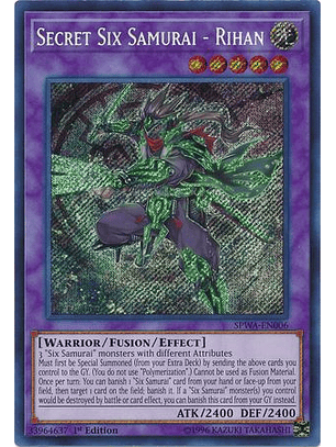 Secret Six Samurai - Rihan - SPWA-EN006 - Secret Rare