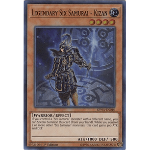 Legendary Six Samurai - Kizan - SPWA-EN010 - Super Rare 