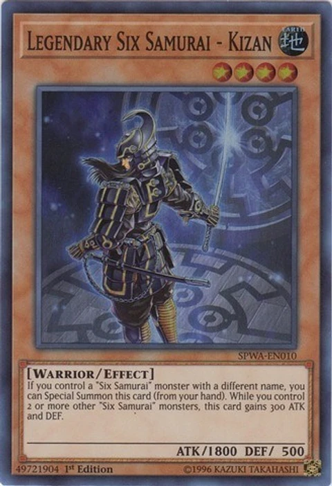 Legendary Six Samurai - Kizan - SPWA-EN010 - Super Rare 