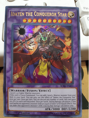 Idaten the Conqueror Star - BLRR-EN039 - Ultra Rare 