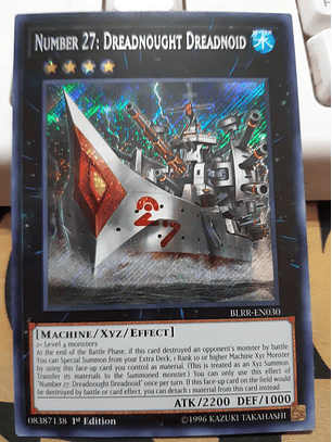 Number 27: Dreadnought Dreadnoid - BLRR-EN030 - Secret Rare 