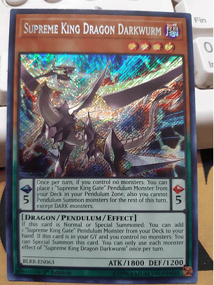 Supreme King Dragon Darkwurm - BLRR-EN063 - Secret Rare 