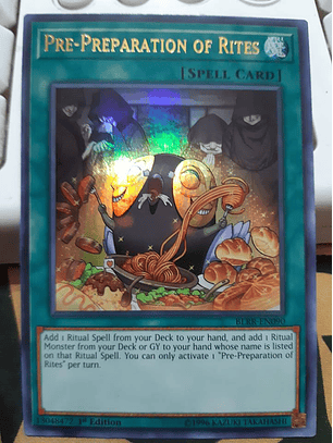 Pre-Preparation of Rites - BLRR-EN090 - Ultra Rare