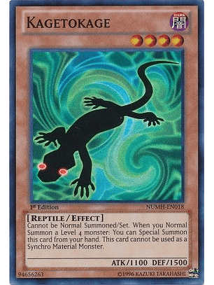 Kagetokage - NUMH-EN018 - Super Rare 