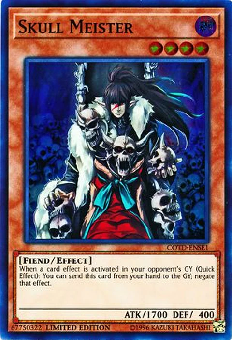Skull Meister - COTD-ENSE1 - Super Rare Limited Edition 