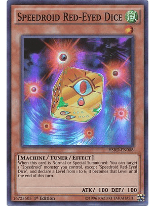 Speedroid Red-Eyed Dice - HSRD-EN008 - Super Rare 