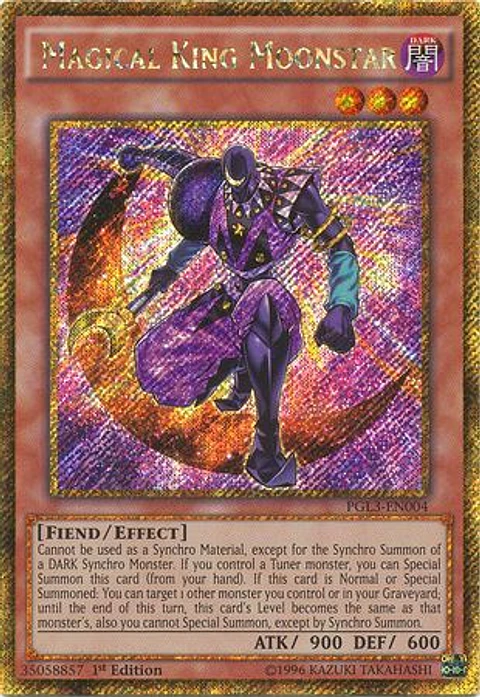 Magical King Moonstar - PGL3-EN004 - Gold Secret Rare 