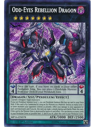 Odd-Eyes Rebellion Dragon - MP16-EN078 - Secret Rare