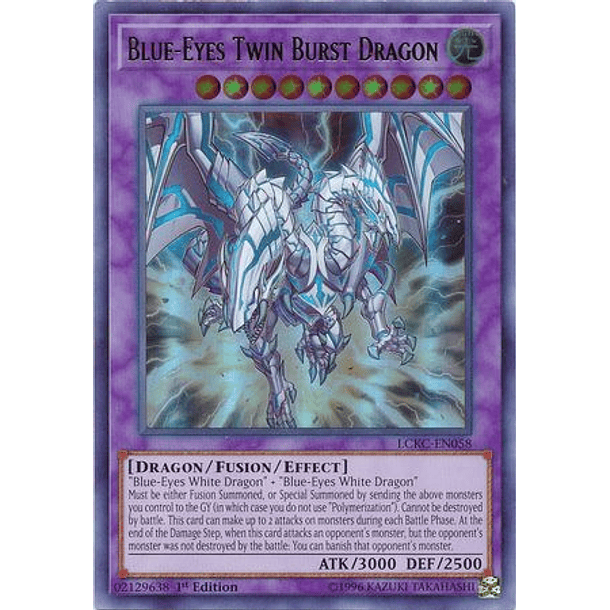 Blue-Eyes Twin Burst Dragon - LCKC-EN058 - Ultra Rare