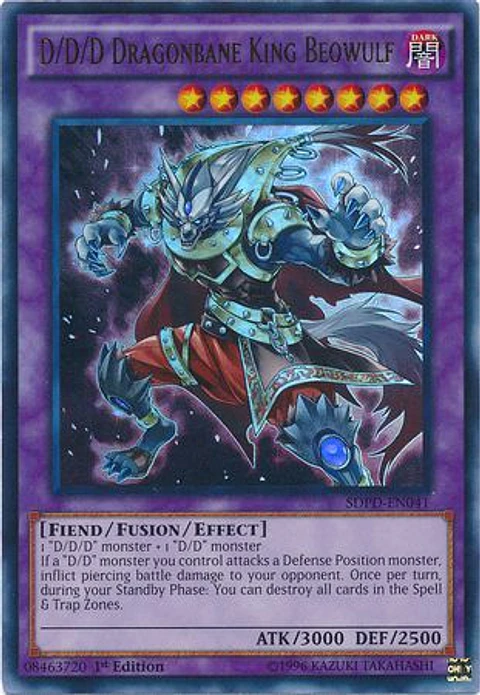 D/D/D Dragonbane King Beowulf - SDPD-EN041 - Ultra Rare 