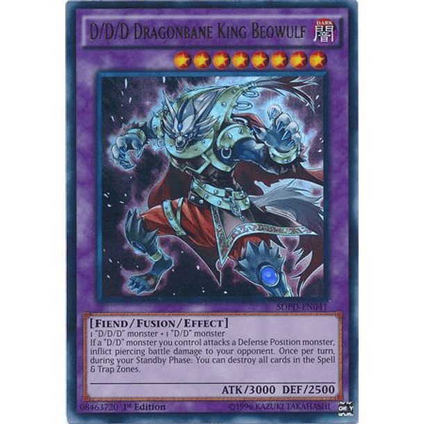 D/D/D Dragonbane King Beowulf - SDPD-EN041 - Ultra Rare 