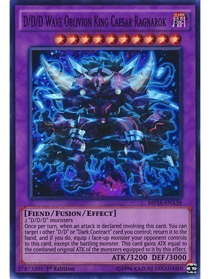D/D/D Wave Oblivion King Caesar Ragnarok - MP16-EN138 - Super Rare 