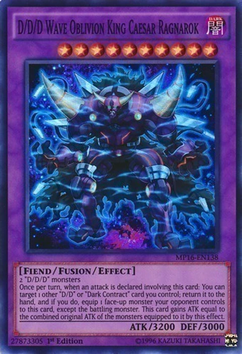 D/D/D Wave Oblivion King Caesar Ragnarok - MP16-EN138 - Super Rare 