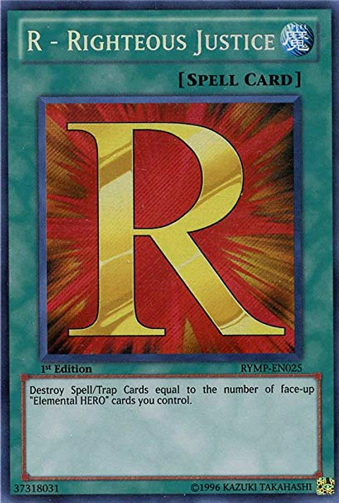 R - Righteous Justice - RYMP-EN025 - Secret Rare